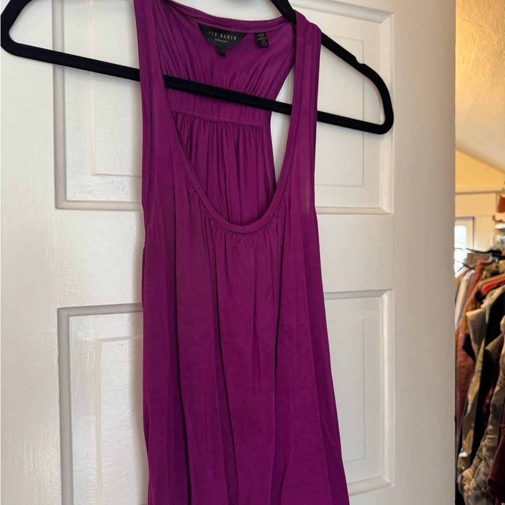 Ted Baker Magenta Racerback Tank Top